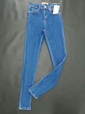 Синие джинсы с высокой талией 10000-315 фото