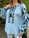 Женская блузка с вышивкой на рукавах 10000-244 фото 1